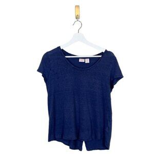 St. Tropez 100% Linen T-Shirt Size Medium